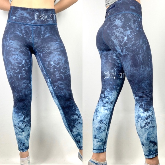 lululemon athletica Pants - Lululemon Ocean Print Ombré Leggings